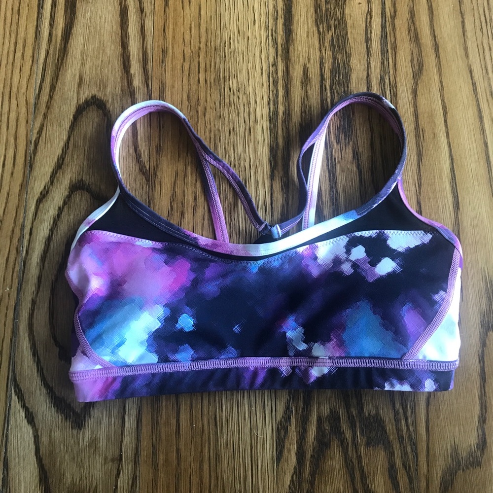 Size 6 lululemon bra galaxy pattern